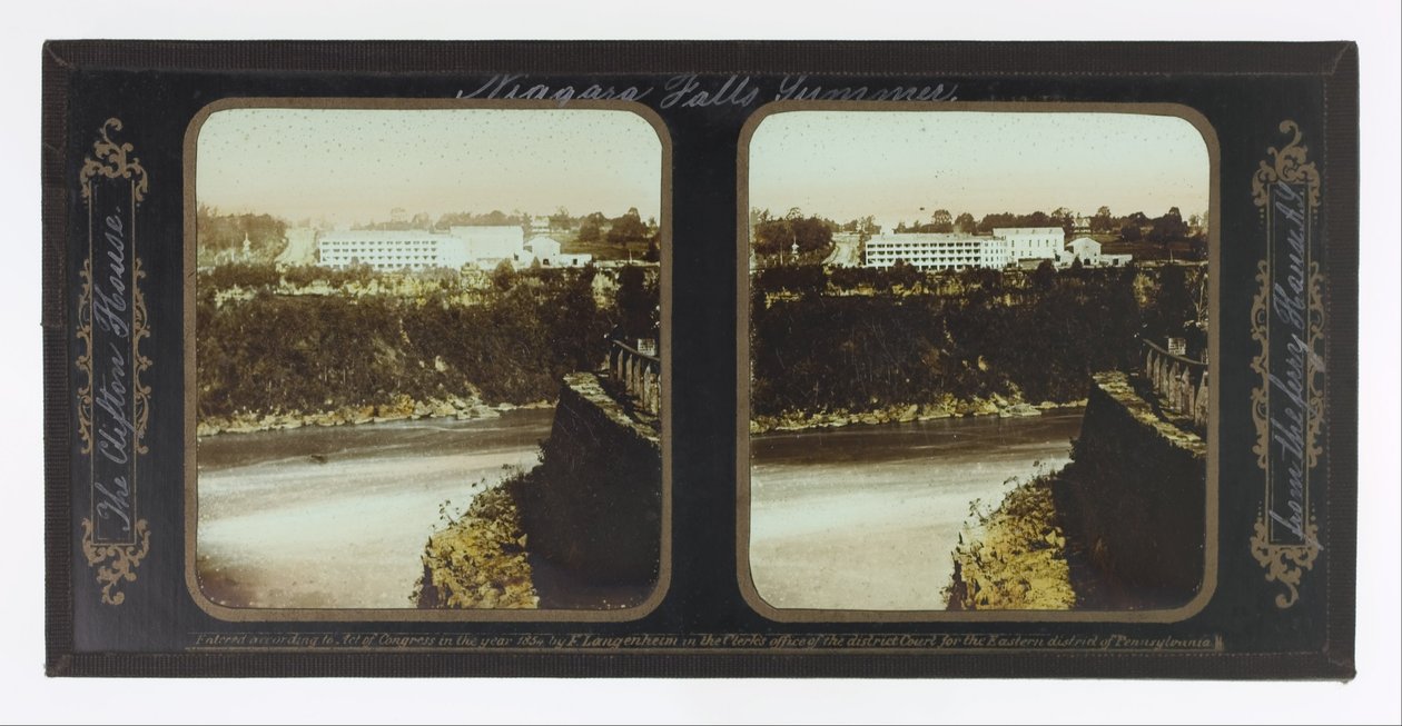 Yaz Niagara Şelalesi, Feribot Evinden Clifton Evi A.Y by Frederic and William Langenheim