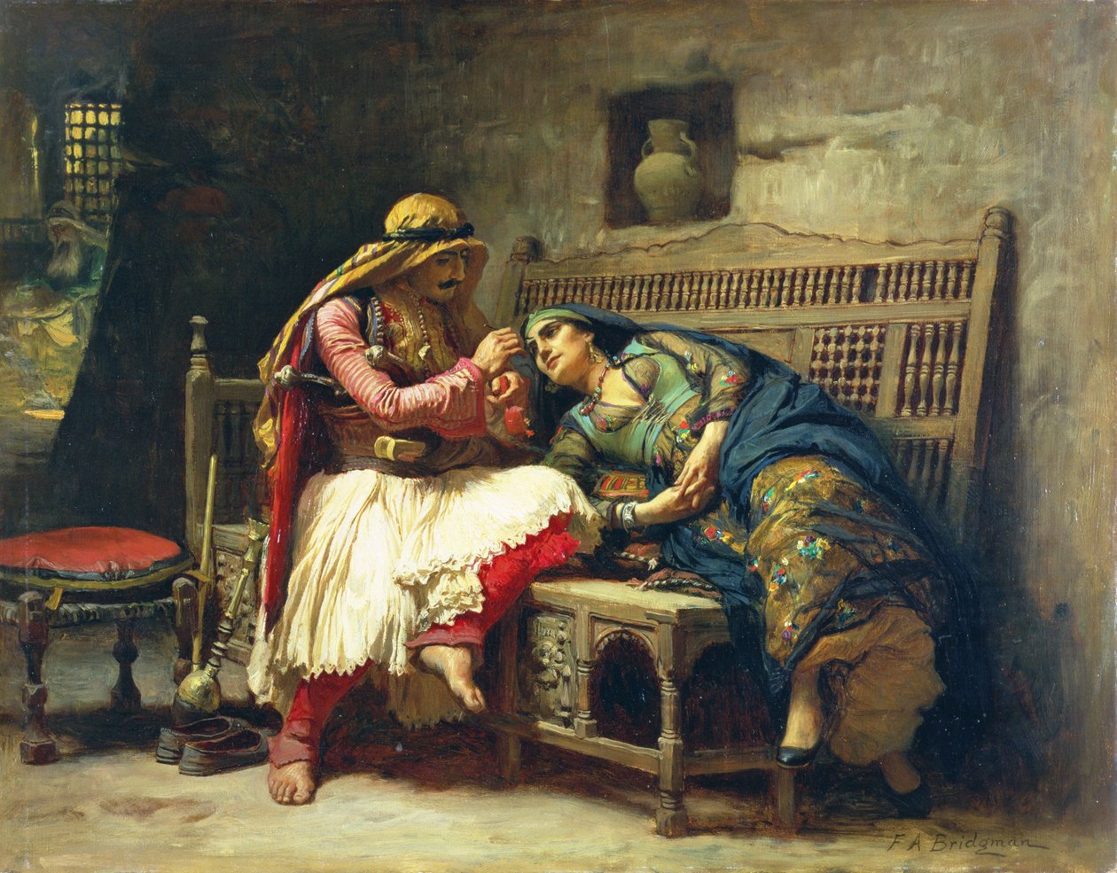 Makyaj yapmak by Frederick Arthur Bridgman