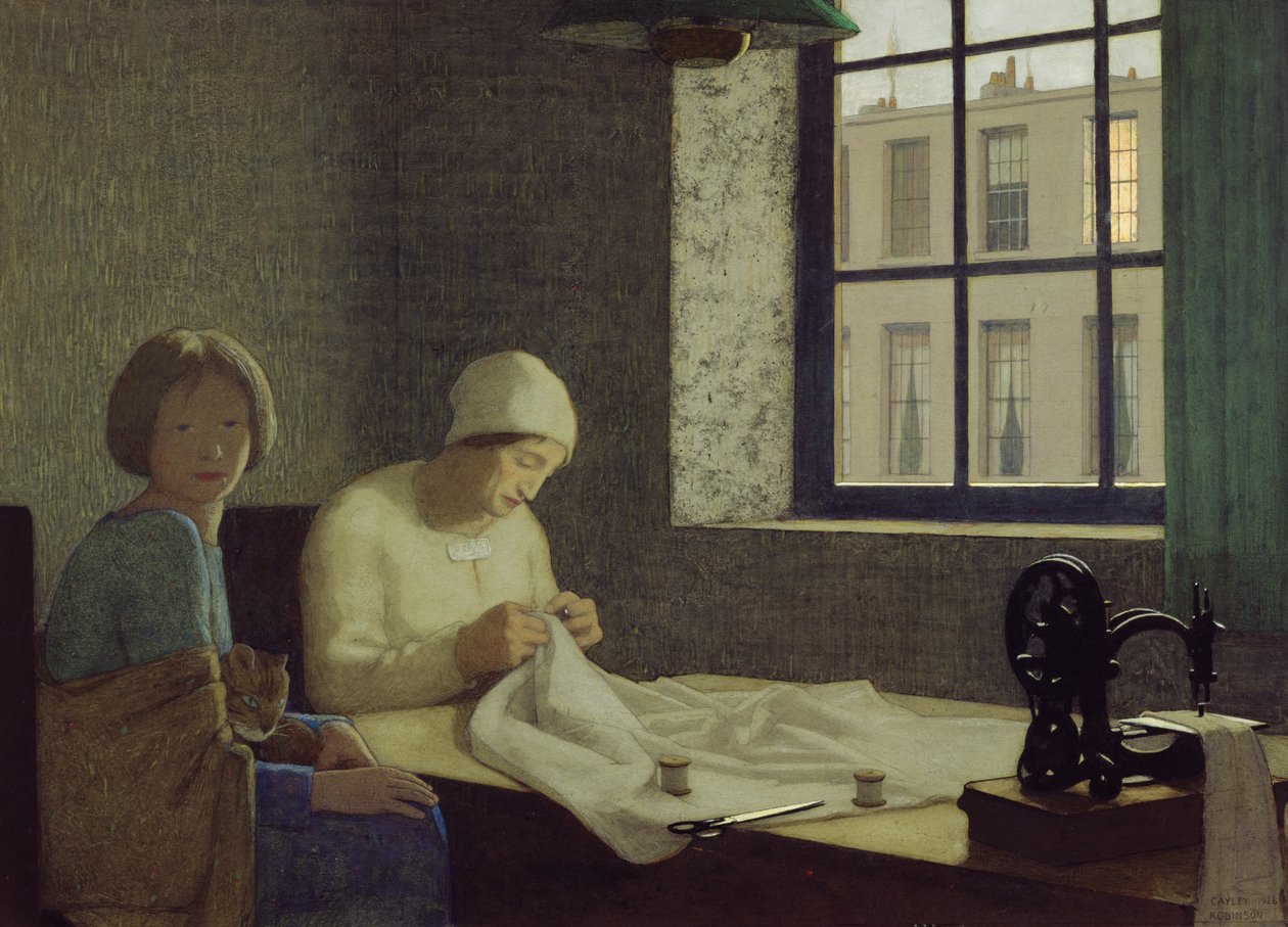 Yaşlı Hemşire, 1926 by Frederick Cayley Robinson