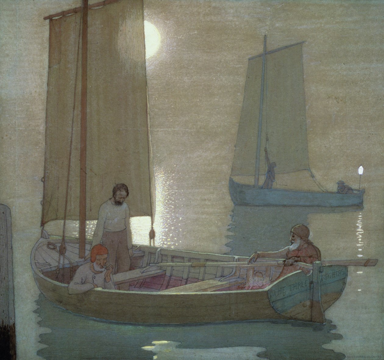 Üç Kardeş, c.1897 by Frederick Cayley Robinson