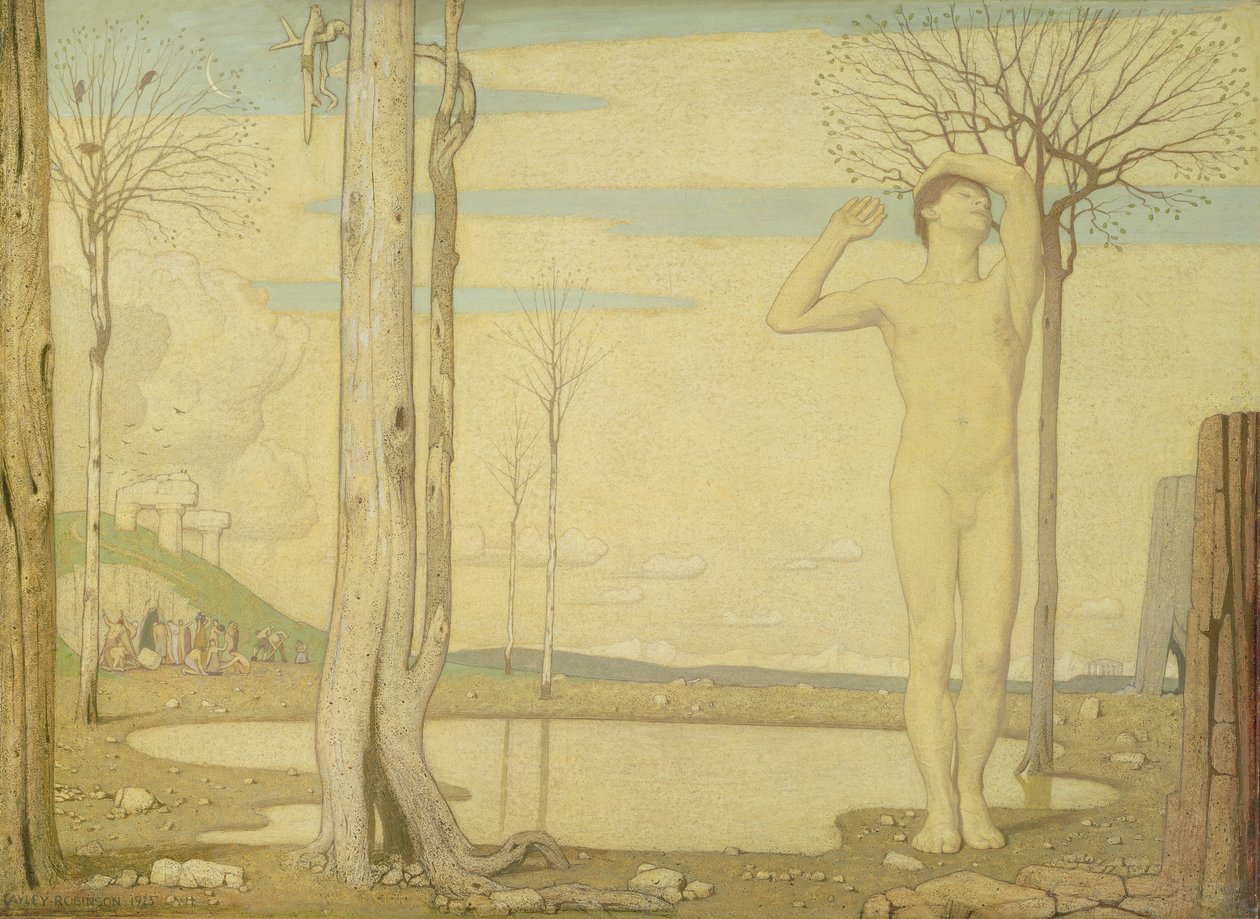 Gençlik, 1923 by Frederick Cayley Robinson