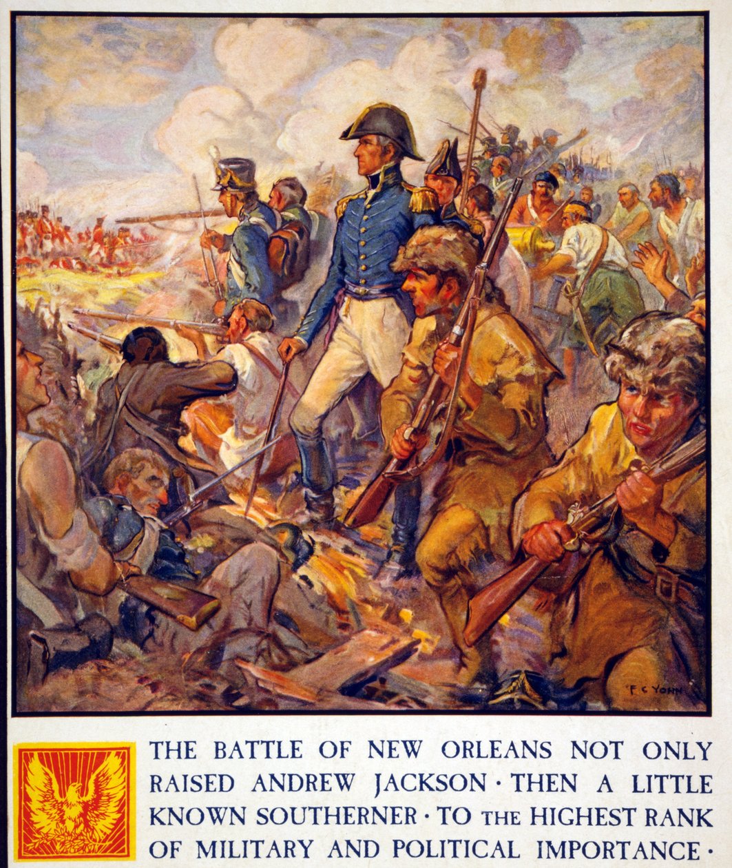 Andrew Jackson, New Orleans Savaşı sırasında, pub. 1922 by Frederick Coffay Yohn