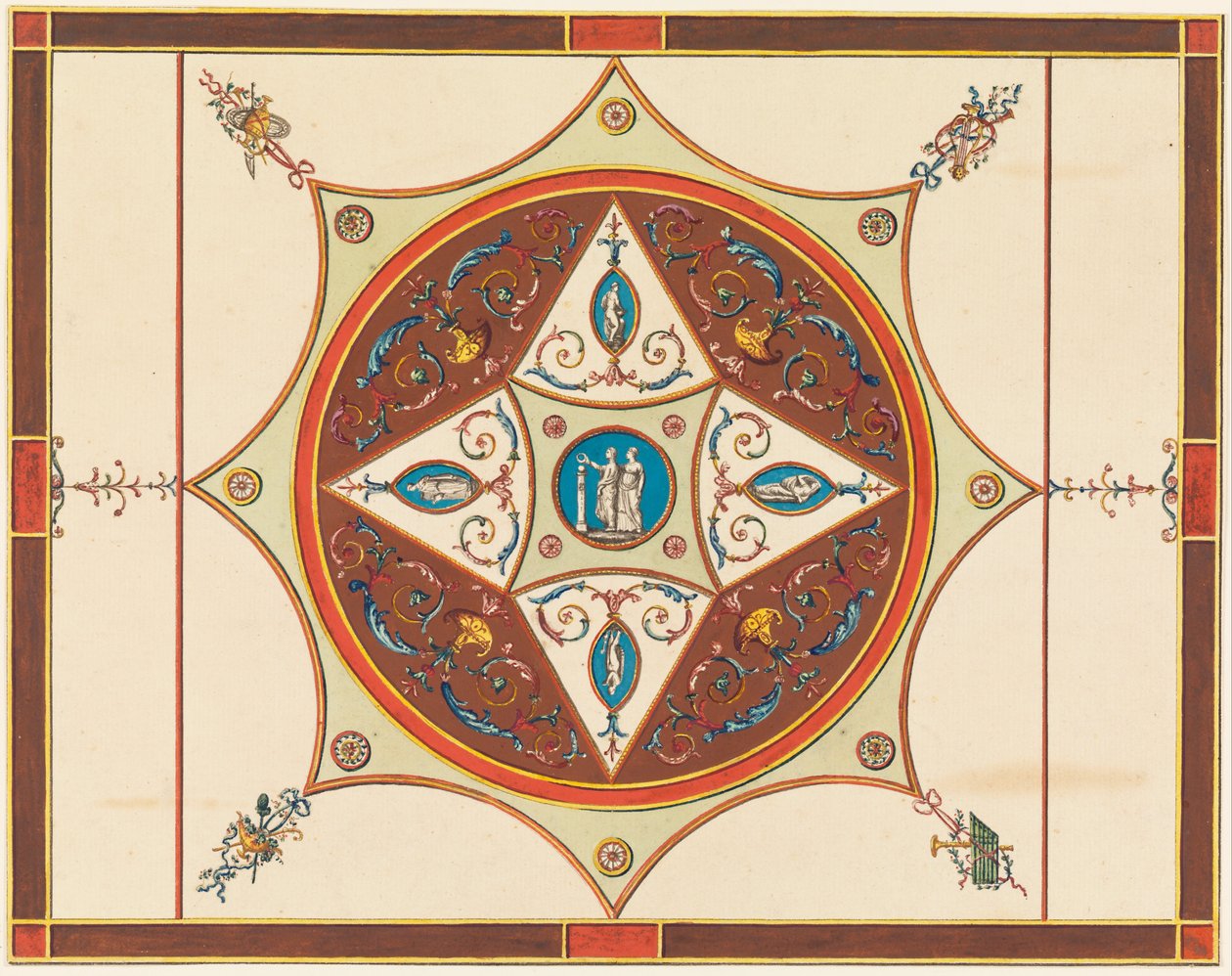 Boyalı Tavan için Tasarım by Frederick Crace