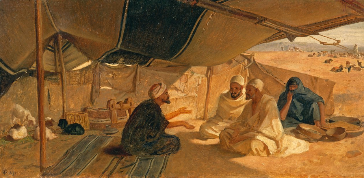 Çölde Araplar, 1871 by Frederick Goodall