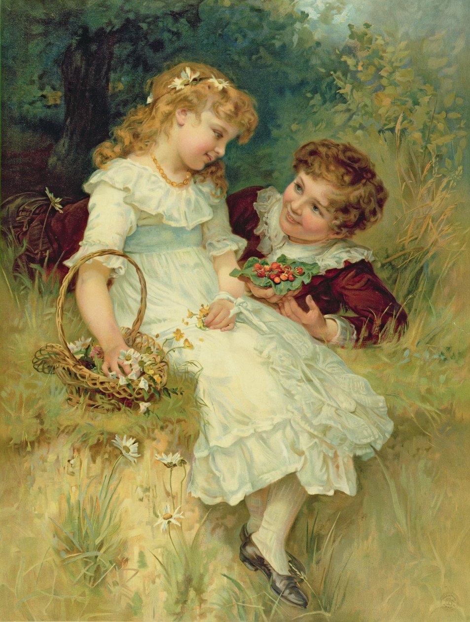 Sweethearts, from the Pears Annual, 1905 by Frederick Morgan