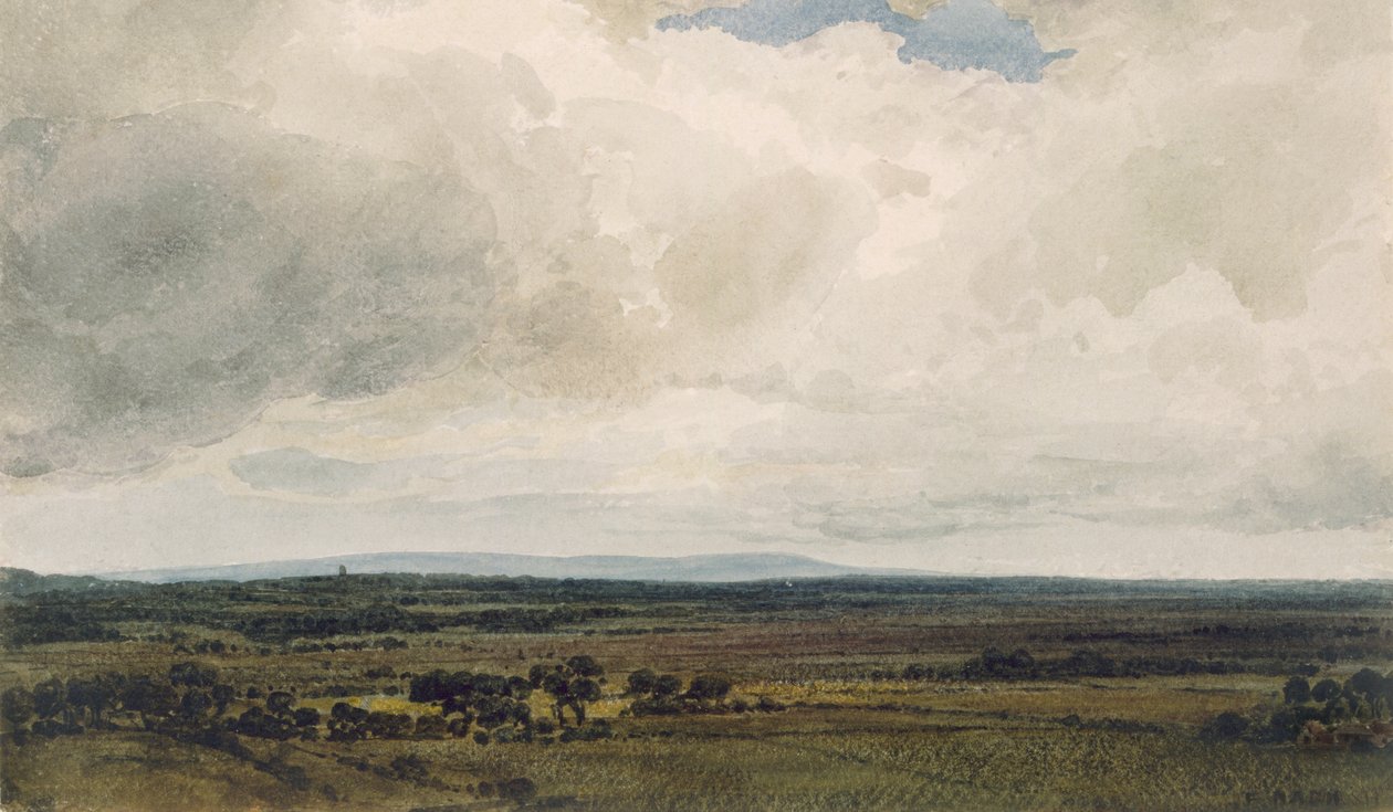Yağmurlu Gün, Glastonbury Tor by Frederick Nash