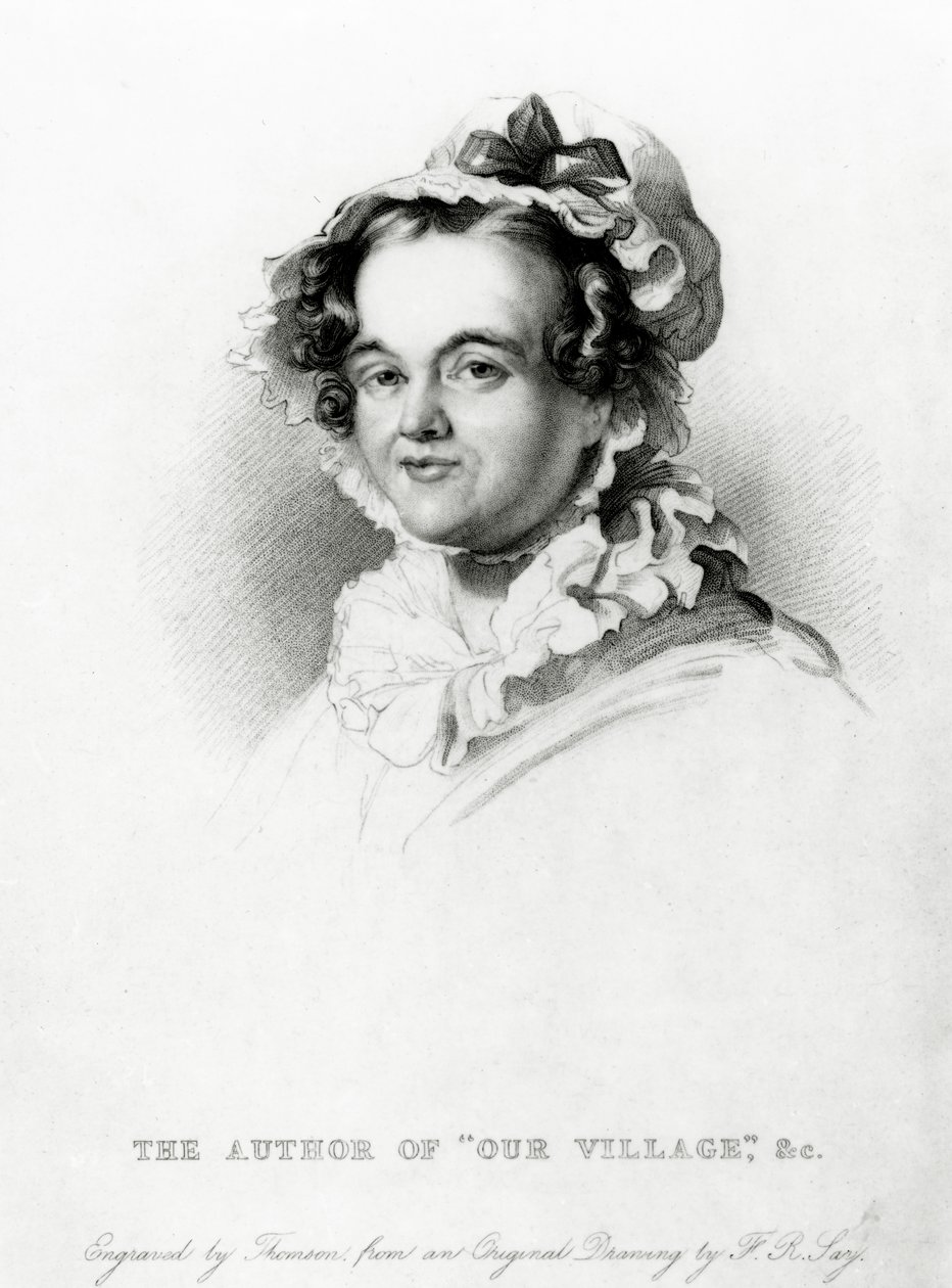 Thomson tarafından oyulmuş Mary Russell Mitford by Frederick Richard Say
