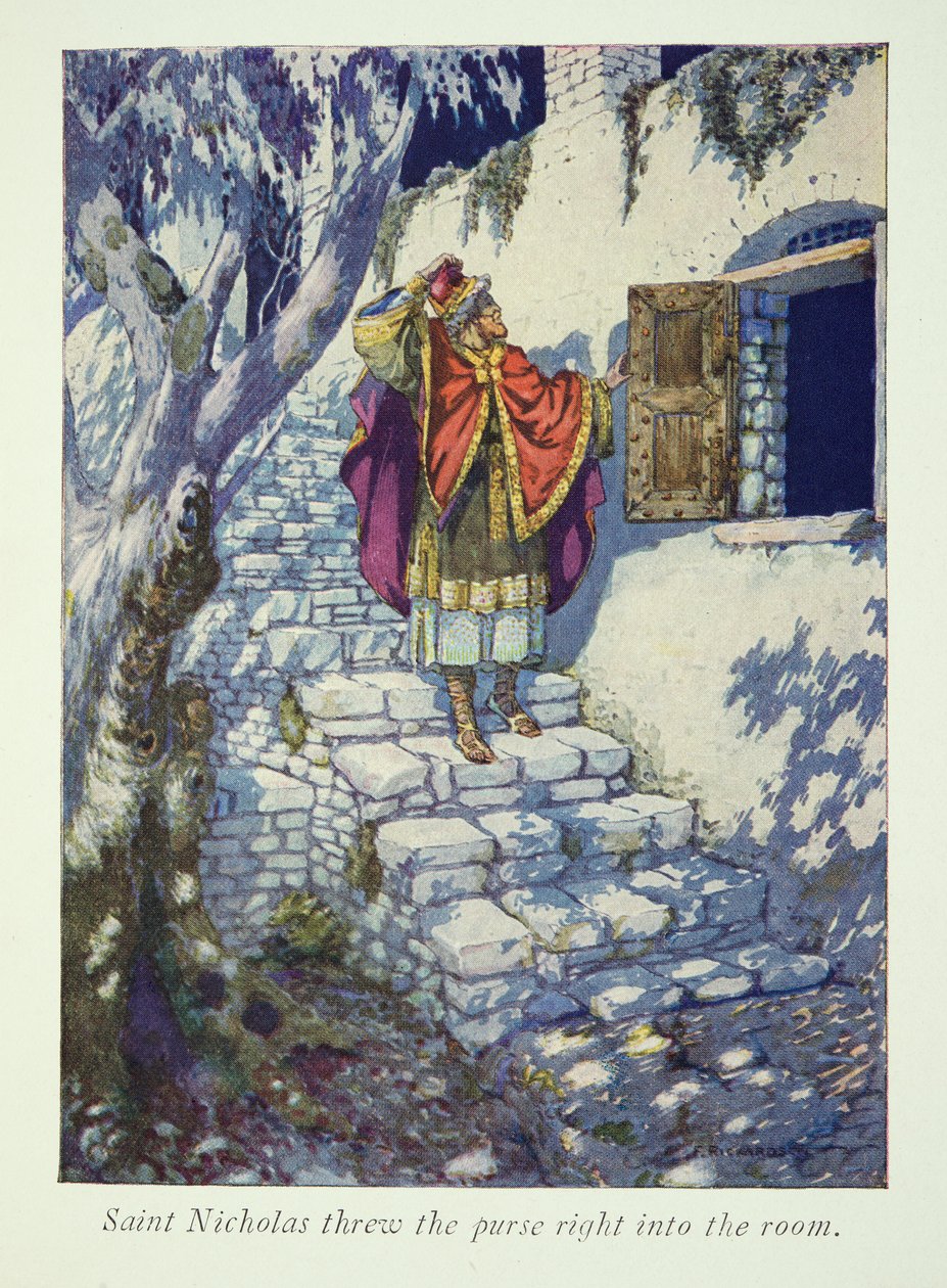 Noel Baba Ülkesine Bir Ziyaretten İllüstrasyon by Frederick Richardson