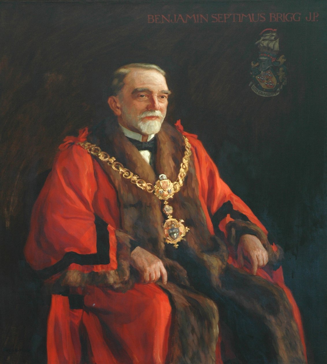 Benjamin Septimus Brigg, Keighley'in İlk Belediye Başkanı by Frederick Stead