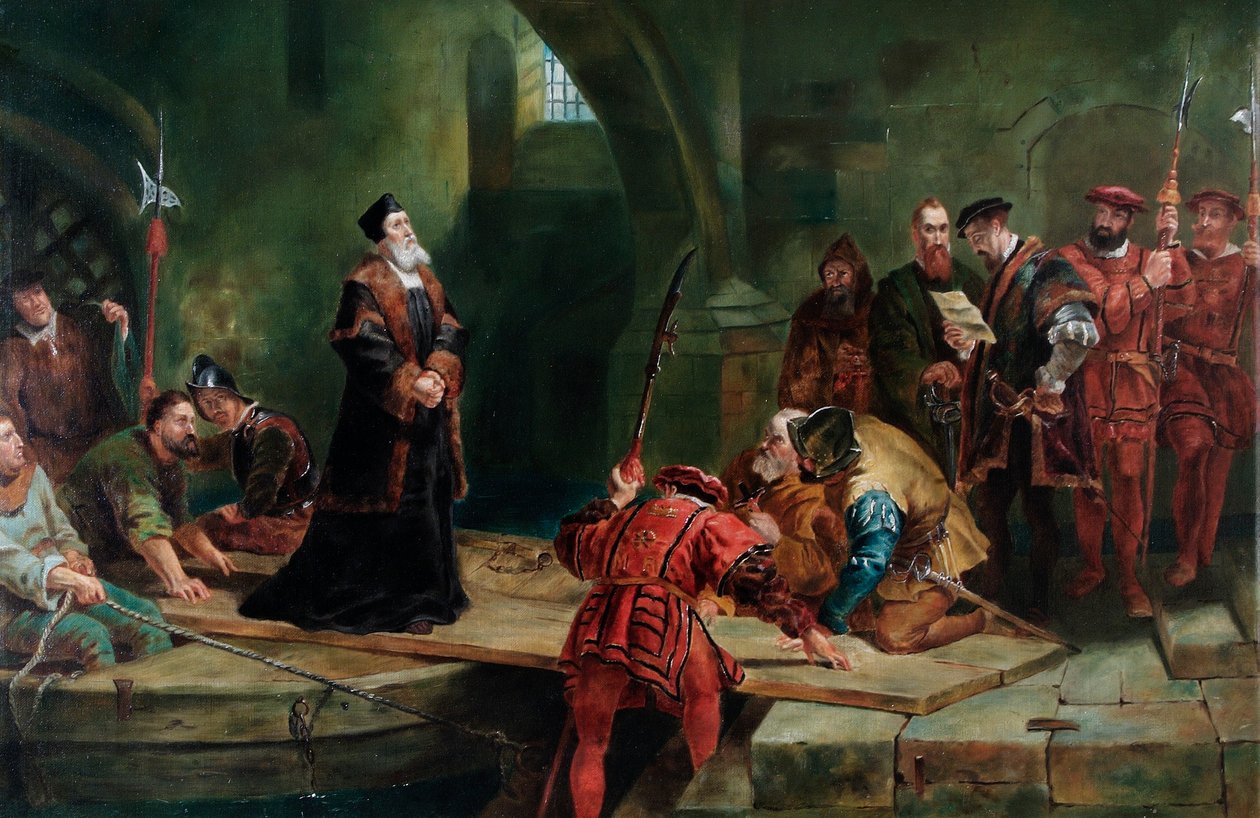 Thomas Cranmer, Hainlerin Kapısında by Frederick (after) Goodall