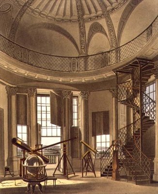 Astronomik Gözlemevi, J. Bluck (fl.1791-1831) pub tarafından oyulmuş 