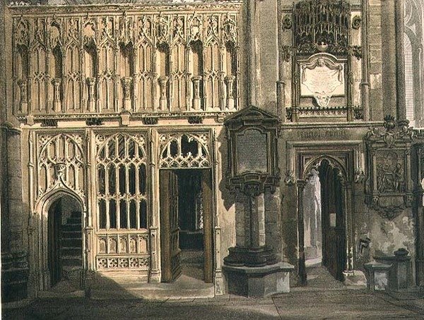 Abbot Islip Şapeli Ekranı ve St. Erasmus Şapeli Girişi, 