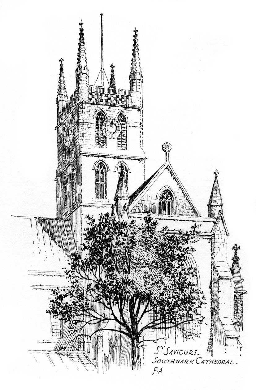 Southwark Katedrali, Londra, 1912 by Frederick Adcock