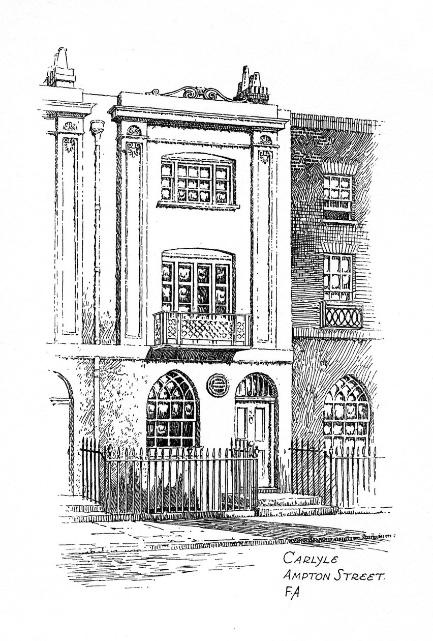 Thomas Carlyles evi, Ampton Caddesi, Londra, 1912 by Frederick Adcock