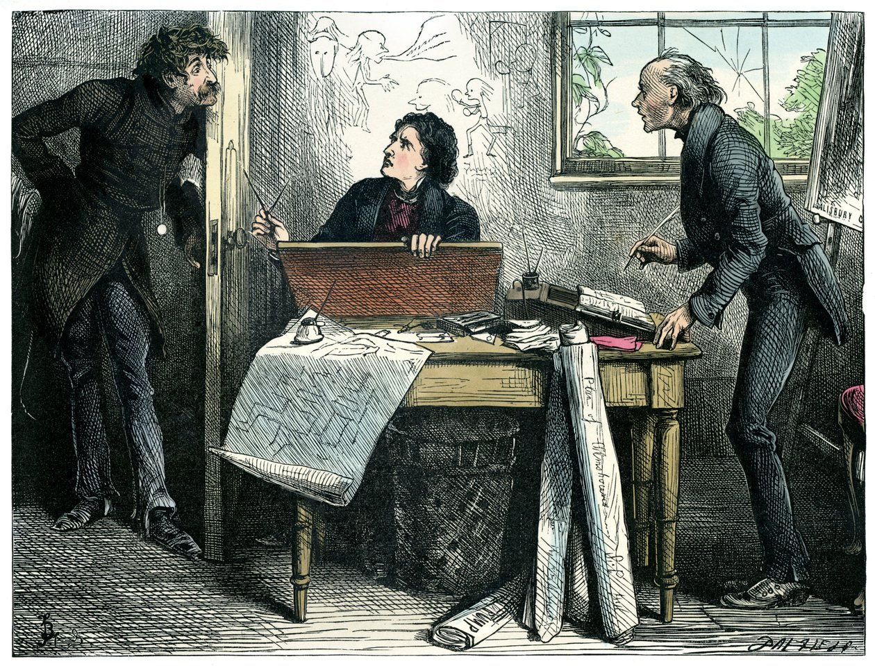 Charles Dickens tarafından Martin Chuzzlewit by Frederick Barnard