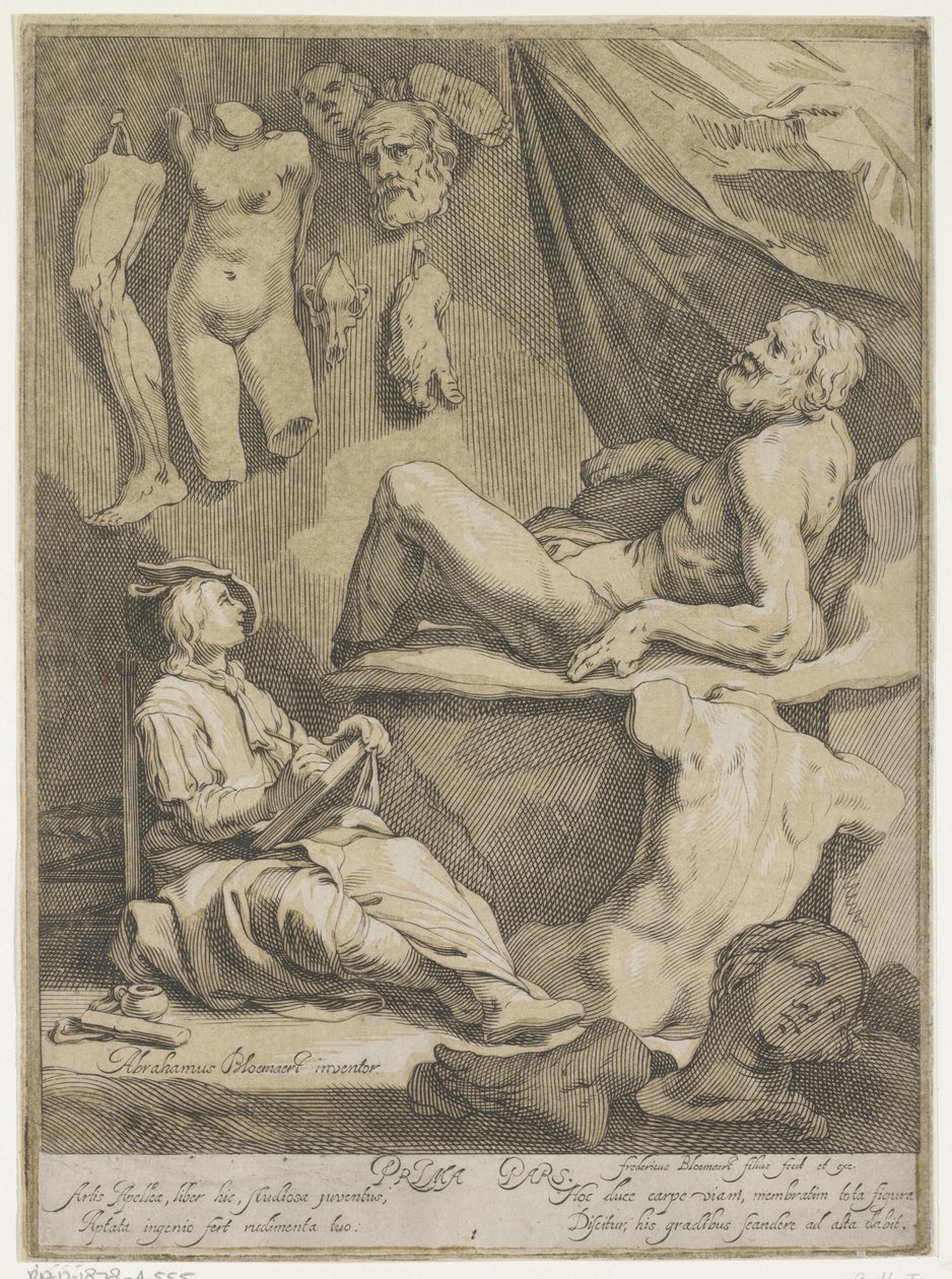 Özgün ve ünlü tasarım çizim kitabının başlık sayfası Başlık sayfası: Abraham Bloemaert, Orijinal ve ünlü konstryk çizim kitabı. Bölüm 1 by Frederick Bloemaert