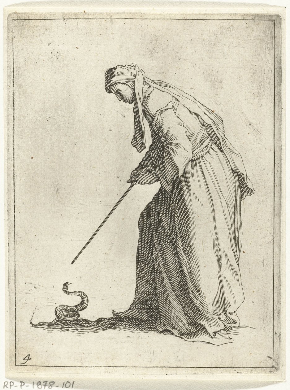 yılan olan kadın 15 küçük figür (dizi başlığı) by Frederick Bloemaert
