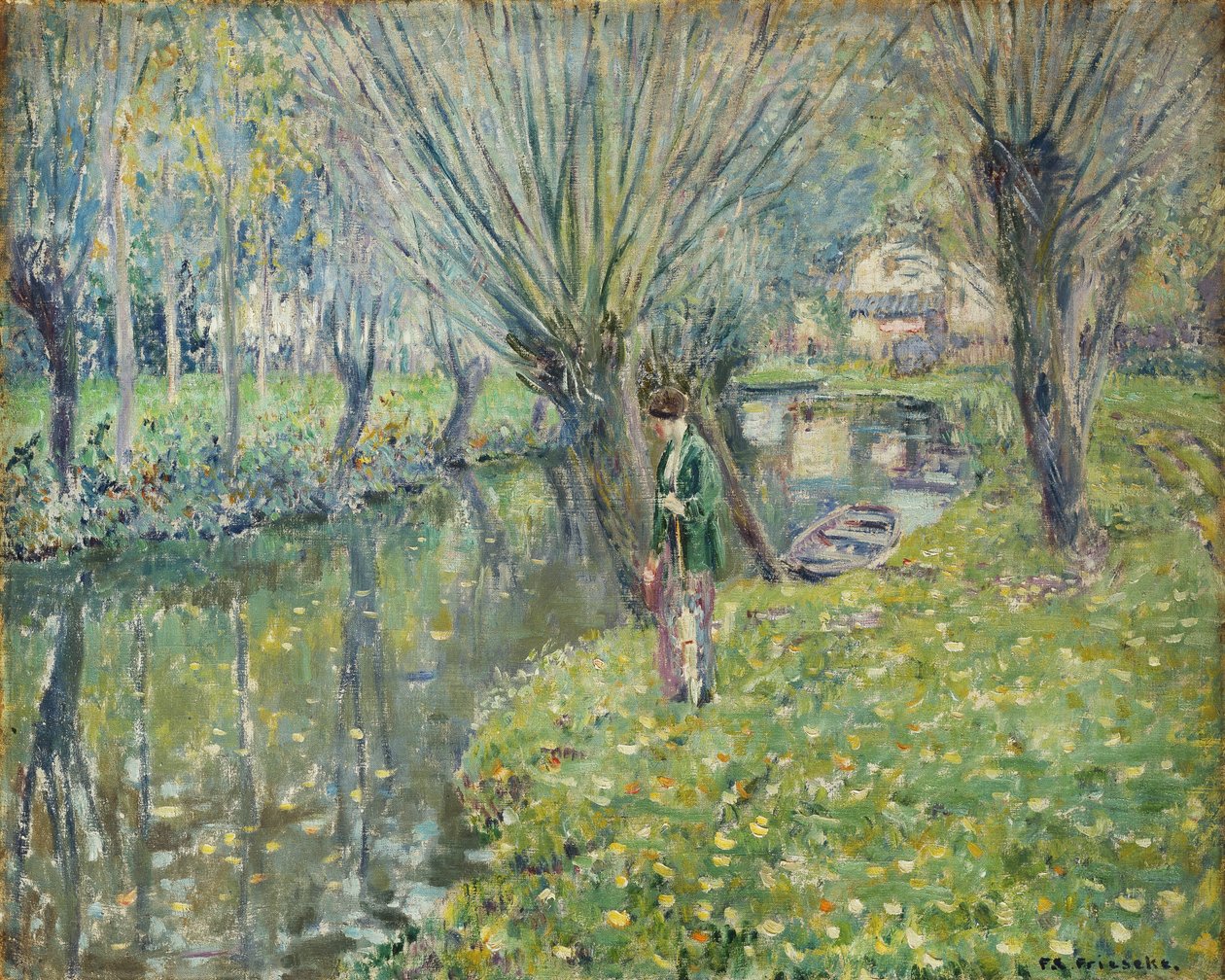 Nehir tarafından by Frederick Carl Frieseke