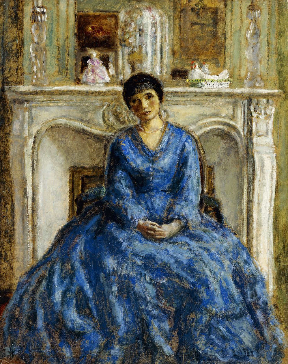 Mavi Önlük by Frederick Carl Frieseke