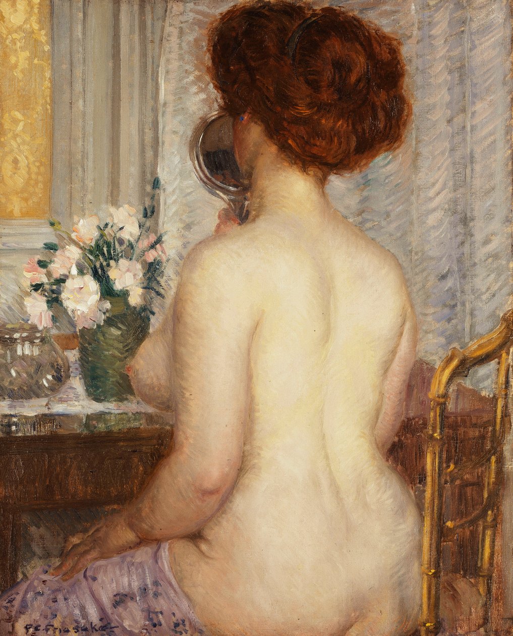 Tuvalet Masasında Kadın by Frederick Carl Frieseke