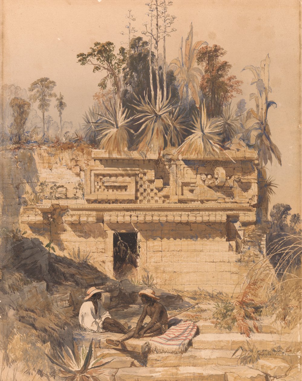 Sabachche'deki kalıntılar by Frederick Catherwood
