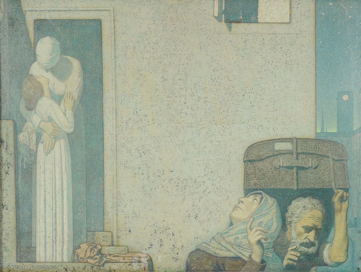 Elveda, c.1907 (tuval üzerine tempera) by Frederick Cayley Robinson
