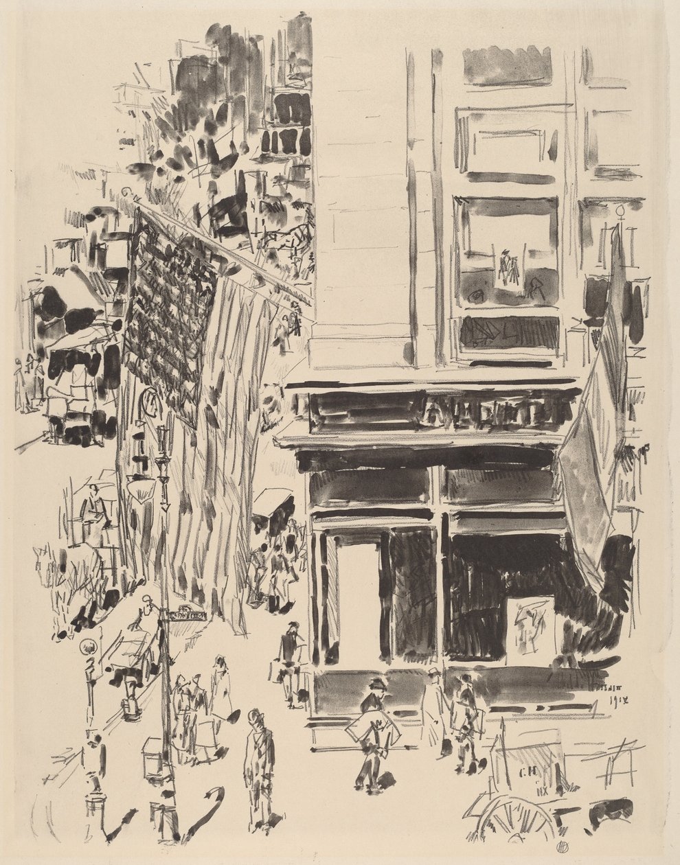 Lafayette Caddesi, 1918. by Frederick Childe Hassam