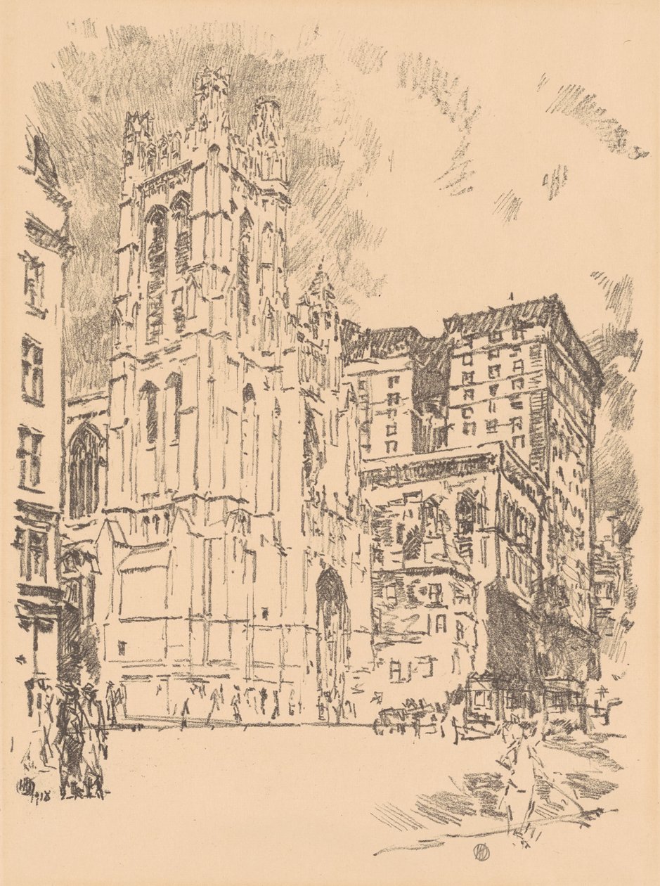 Thomas, New York, 1918. by Frederick Childe Hassam