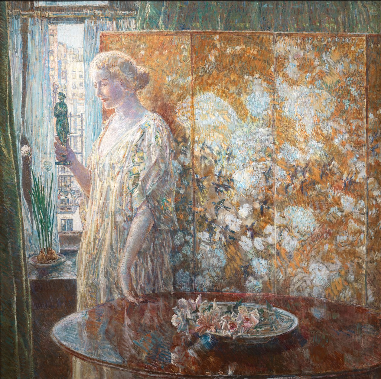 Tanagra İnşaatçılar, New York, 1918. by Frederick Childe Hassam
