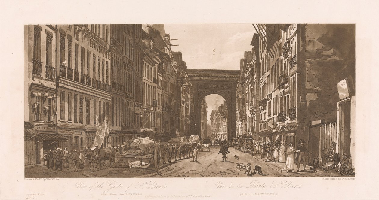 St.Denis Kapısı'nın görünümü by Frederick Christian Lewis the Elder