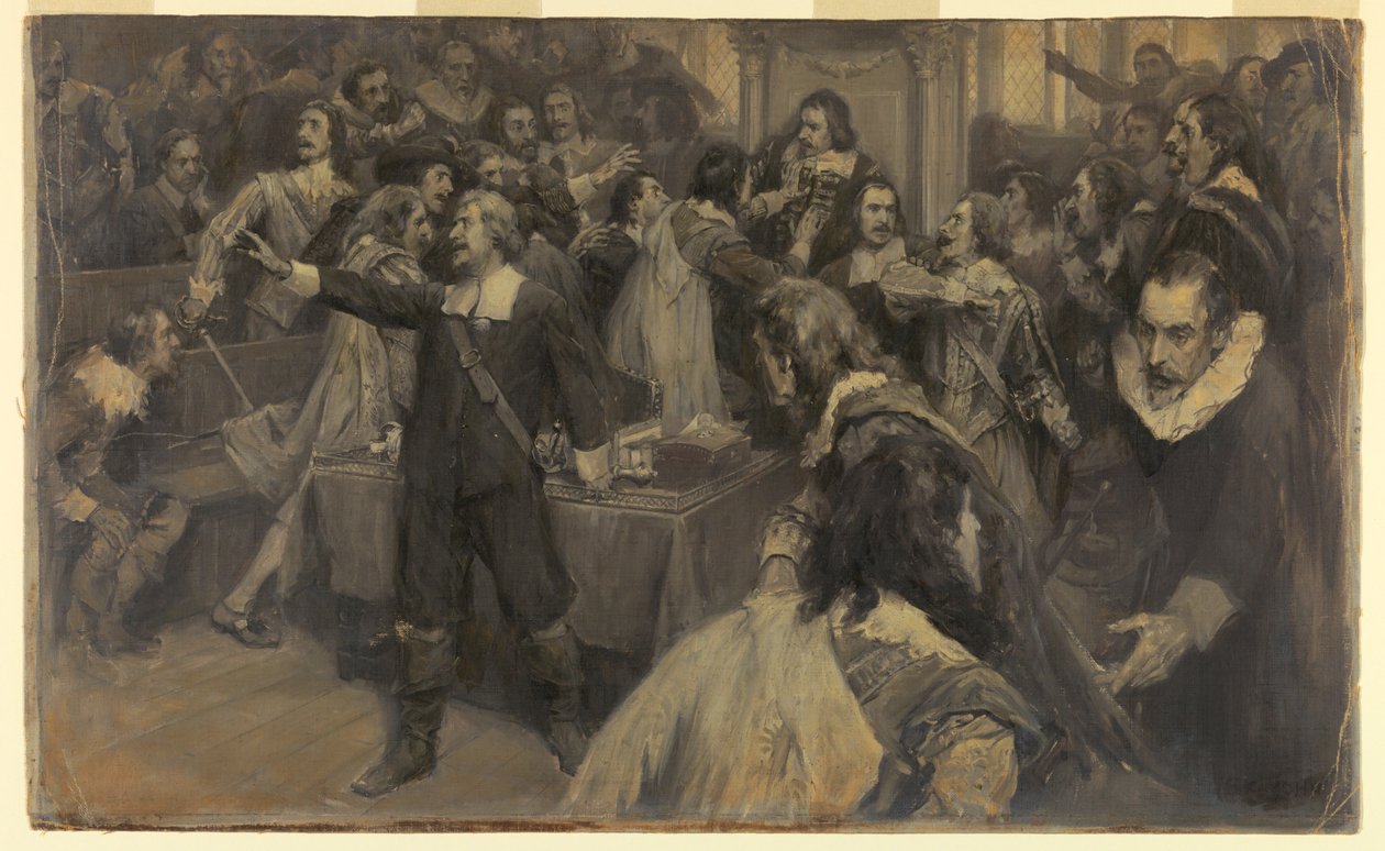 Parlamento Binası'ndaki sahne, 2 Mart 1629 by Frederick Coffay Yohn