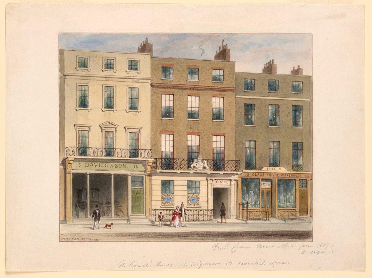 Dış, Frederick Crace ve Son Kuruluşu, 14 Wigmore Street, Londra by Frederick Crace