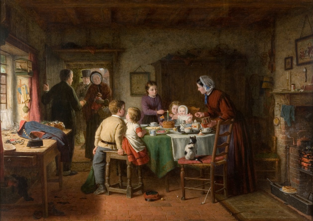 Bebeğin Doğum Günü, 1867 by Frederick Daniel Hardy