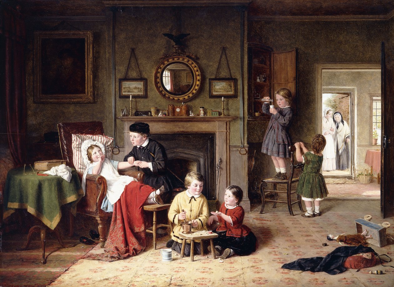 Doktor oynamak, 1863 by Frederick Daniel Hardy