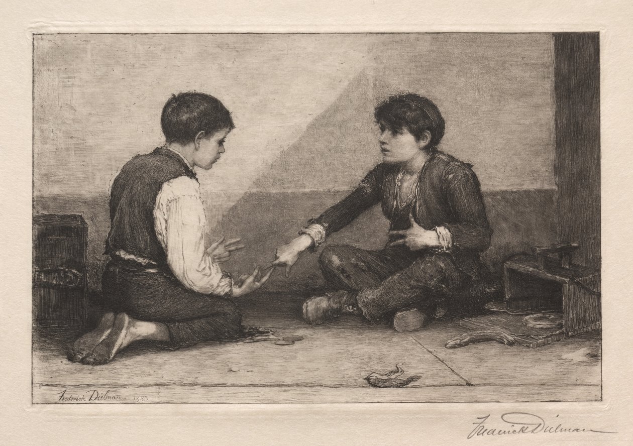 Mora Oyuncuları, 1883. by Frederick Dielman