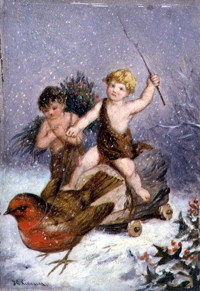 Four Seasons: Winter (gemide yağ) by Frederick Gerald Kinnaird