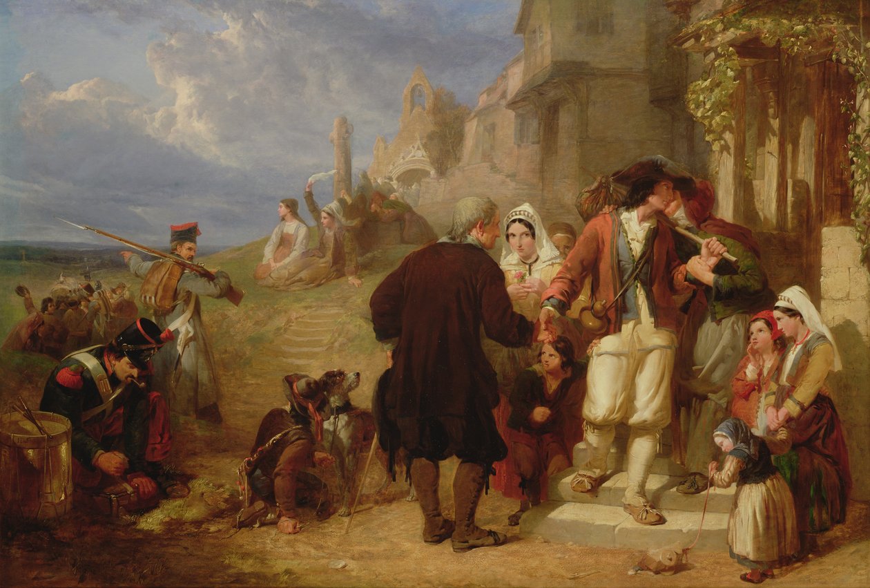 Brittany Askerlerinin Ayrılışı by Frederick Goodall