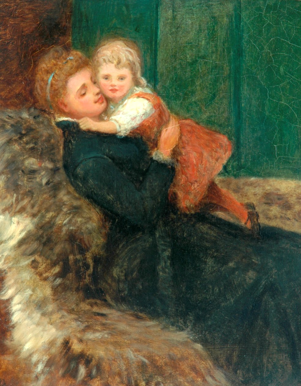 Anne Sevgisi (tuval üzerine yağlı boya) by Frederick Goodall