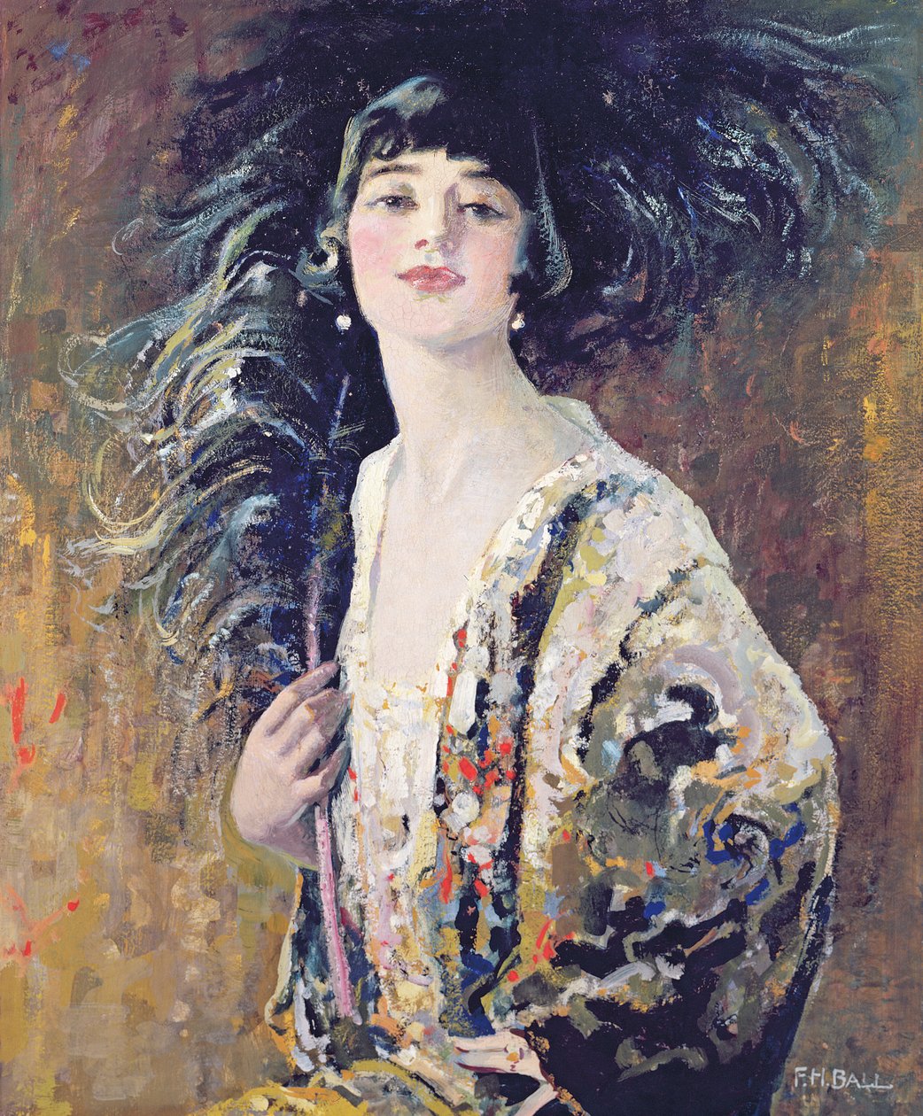 Kara Yelpaze, 1929 by Frederick Hammersley Ball