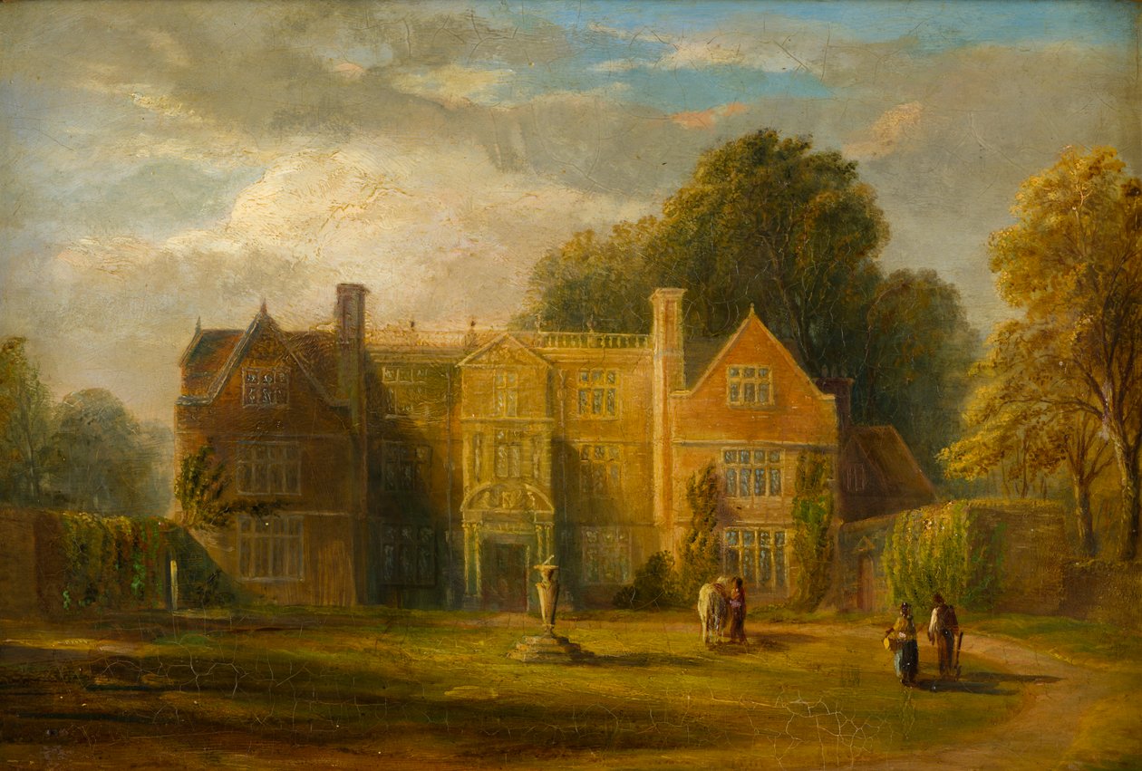 Castle Bromwich Hall, Warwickshire, c.1827-91 (gemide petrol) by Frederick Henry Henshaw
