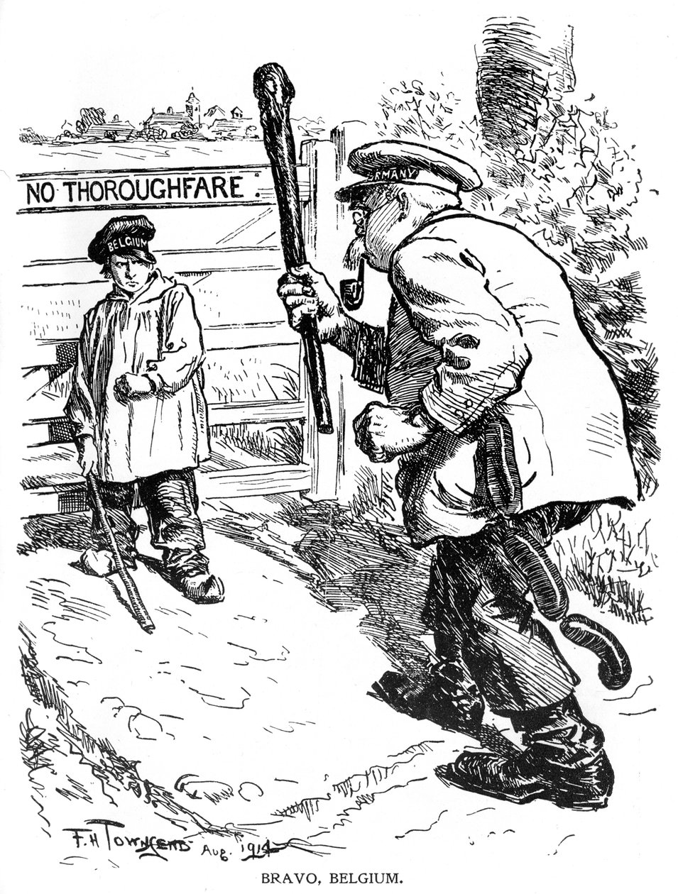Bravo, Belçika, 1914, 1920 by Frederick Henry Townsend