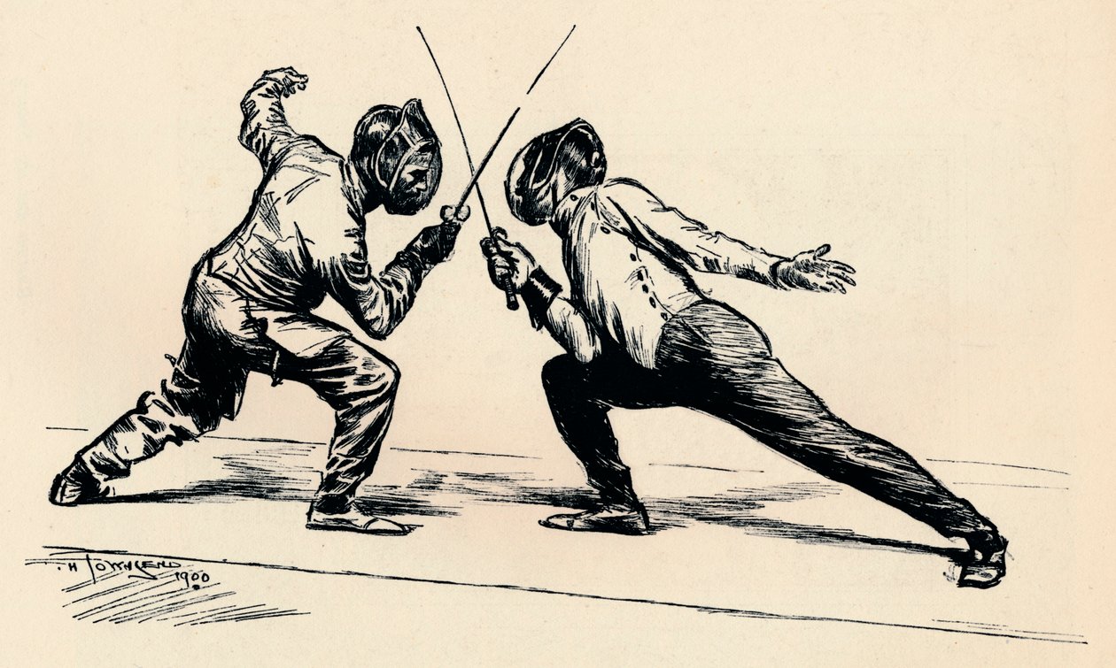 Eskrimciler, 1900 by Frederick Henry Townsend