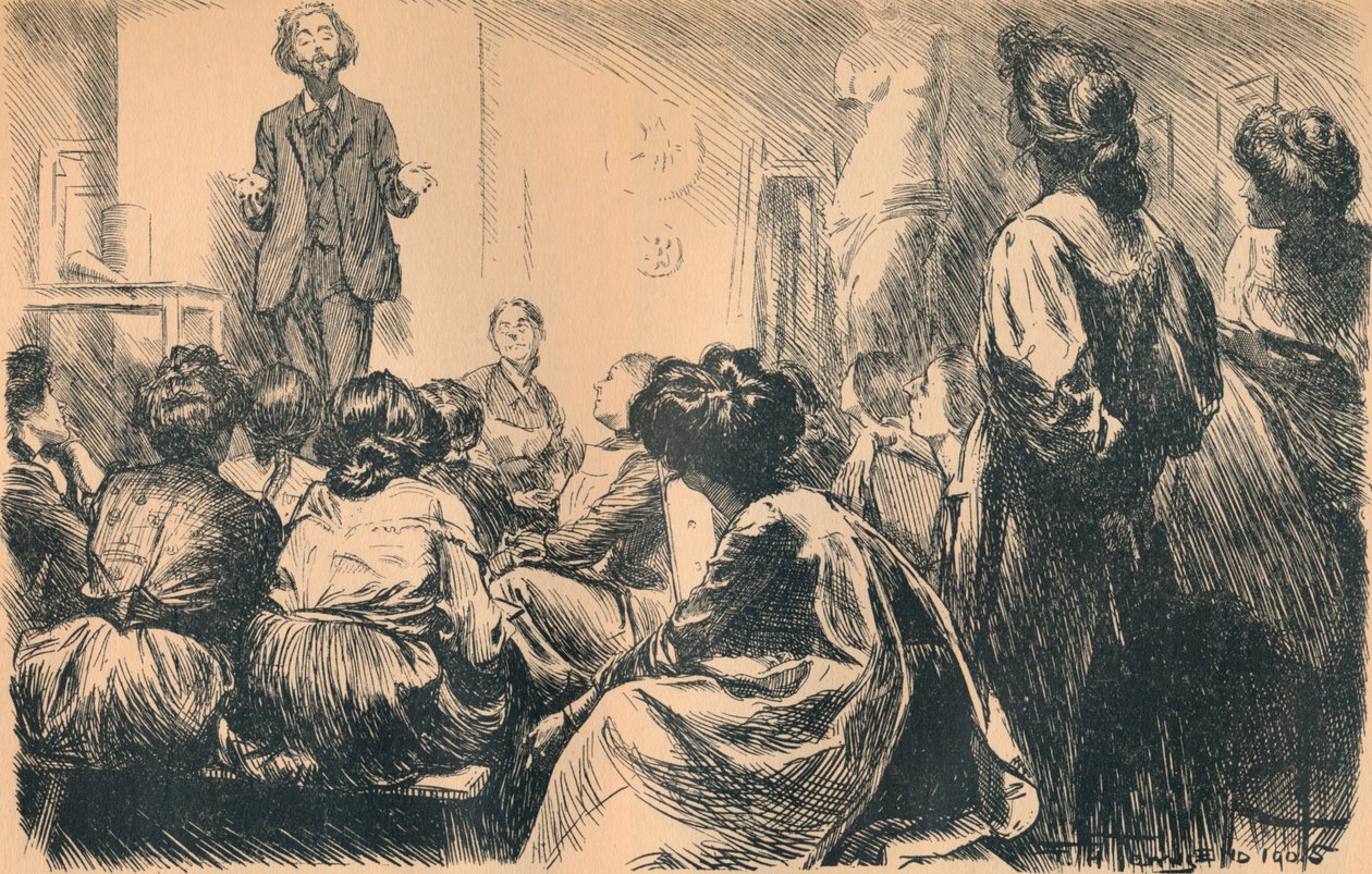 Akşam Sanat Derslerimiz Başladı, 1905 by Frederick Henry Townsend