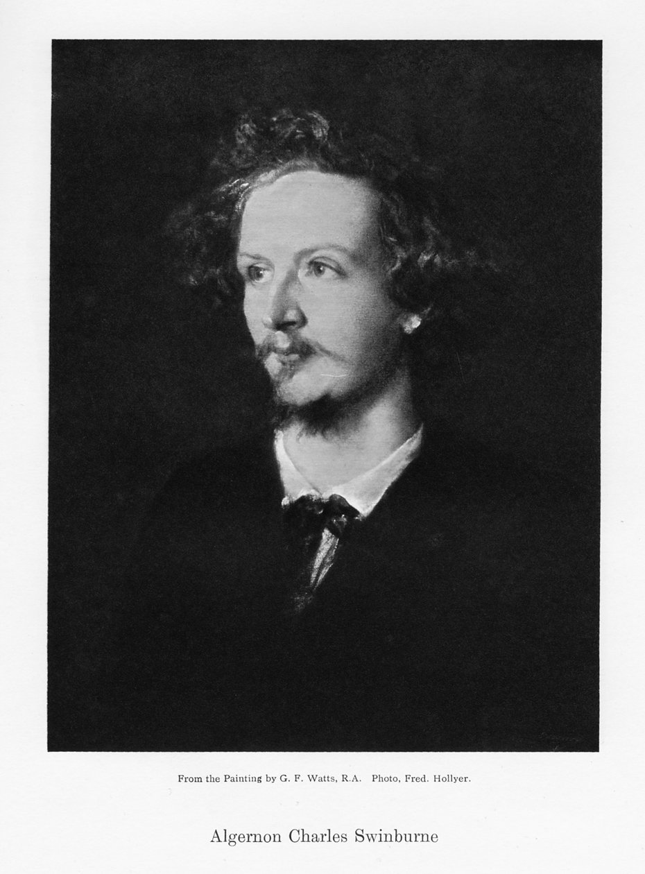 Algernon Charles Swinburne, İngiliz şair, c1867. by Frederick Hollyer