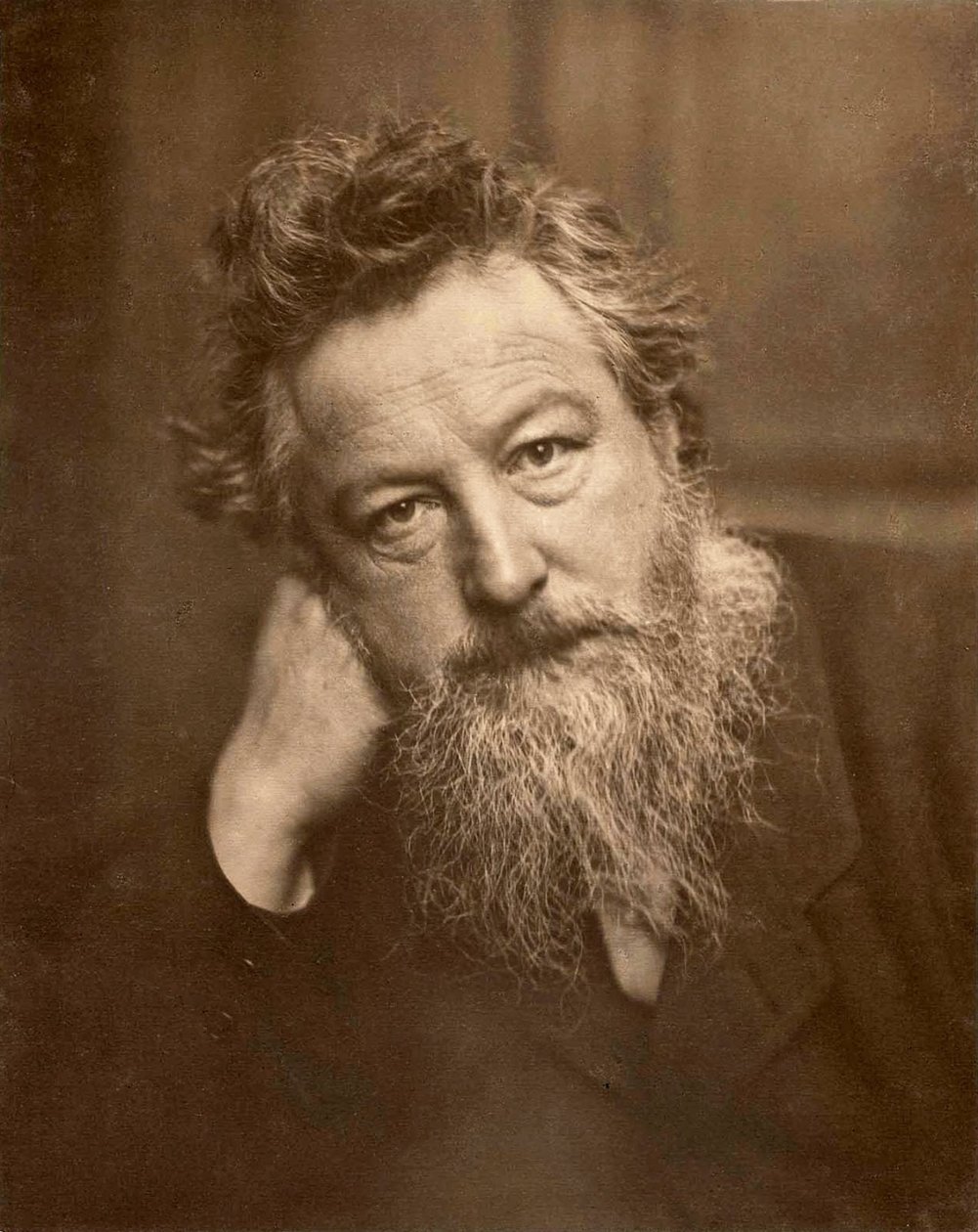 William Morris, 1887 (sepya fotoğrafı) by Frederick Hollyer