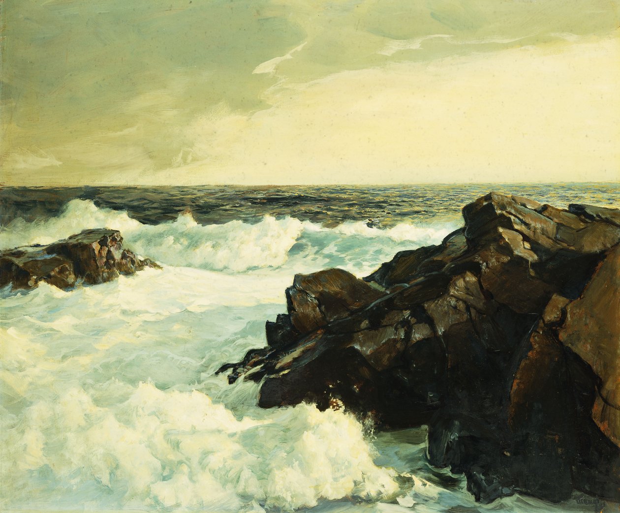 yüksek gelgit by Frederick Judd Waugh