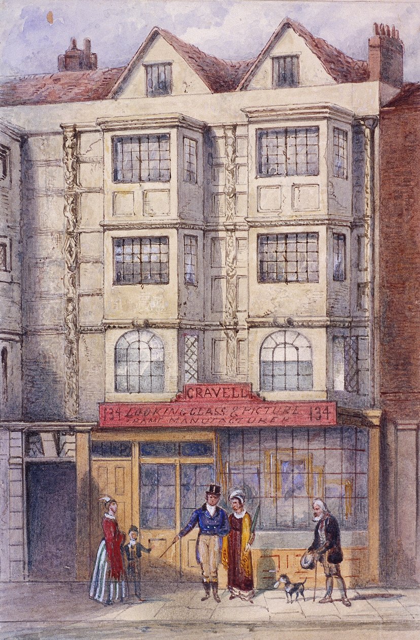 Aldersgate Caddesi, Londra, c1850 by Frederick Napoleon Shepherd