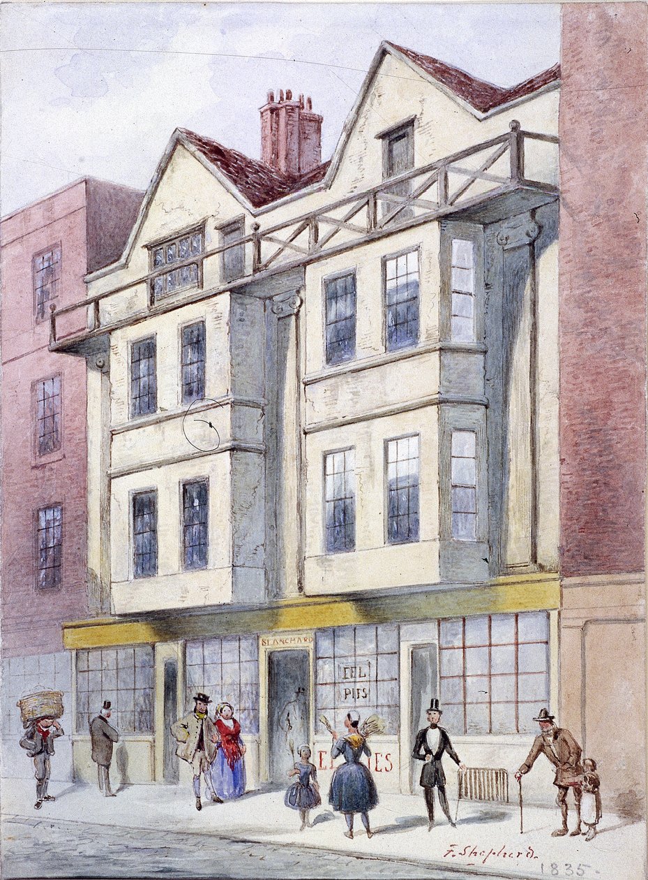 Fleet Caddesi, Londra, 1835 by Frederick Napoleon Shepherd