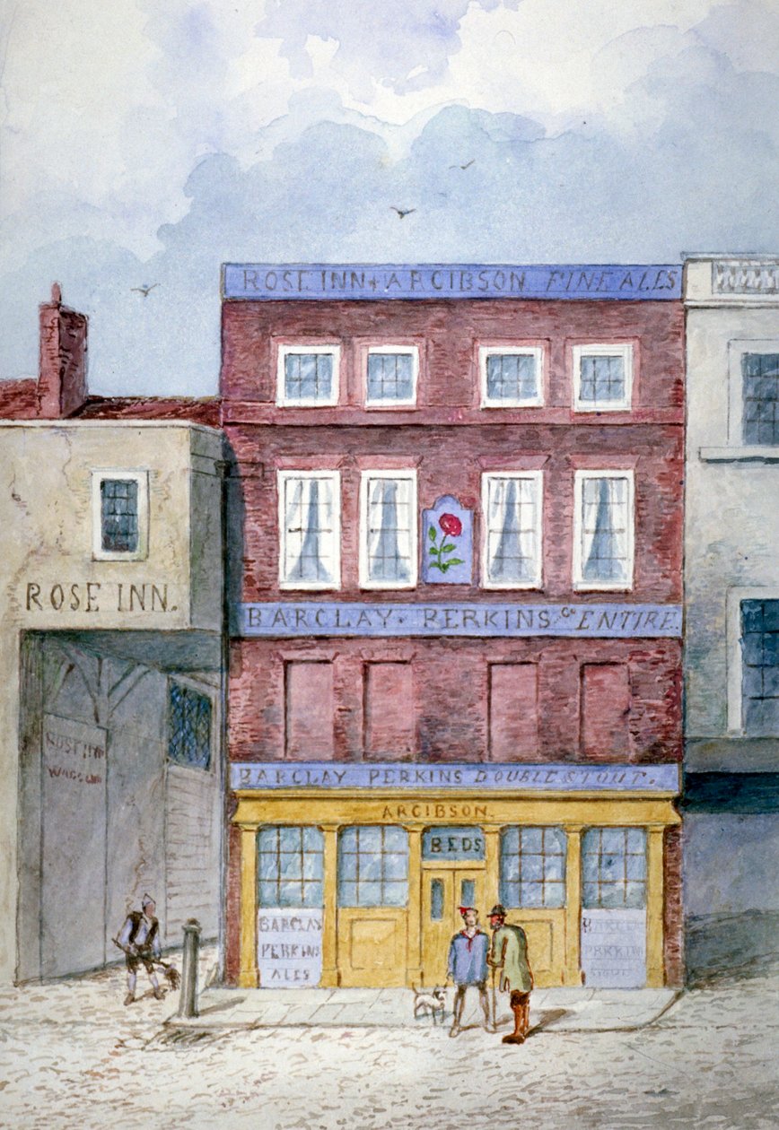 Rose Inn, Farringdon Caddesi, Londra Şehri, 1838 by Frederick Napoleon Shepherd