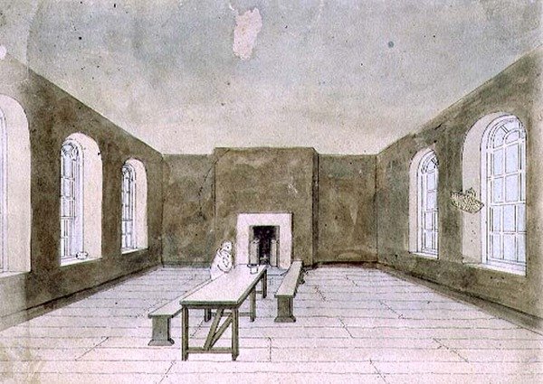 Mahkum Odası, Newgate Hapishanesi (suluboya) by Frederick Nash